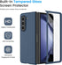 Ruky for Samsung Galaxy Z Fold 5 Full Body Case, with Built-in Screen Protector & Support Wireless Charging Slim Protective Phone Case for Samsung...