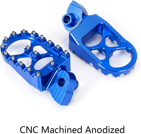 CNC Wide Foot Pegs MX for YZ85 2002-2019, YZ125 1997-2017, YZ250 1998-2019, YZ250F 2001-2019, YZ426F 2000-2002, YZ450F YZ125X YZ250X YZ250FX YZ450...