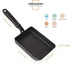 MyLifeUNIT Tamagoyaki Pan, Japanese Omelette Pan Nonstick with Silicone Spatula, Square Egg Pan 7 x 5 inches, Black...