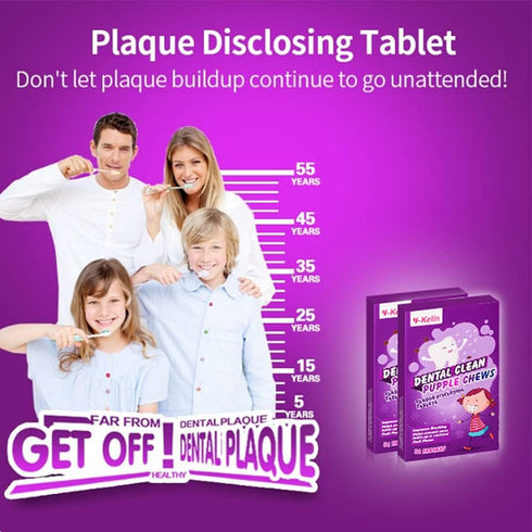 Dental Plaque Disclosing Tablets for Kids & Adults - Showing Plaque by Changing Color - Helps Teach Brushing Habits for Clean Teeth - 36 Count...