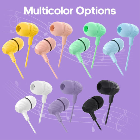 Kids Earbud Headphones Bulk 10 Pack Multi Colors for School Classroom Students Teens Children Gift and Adult......