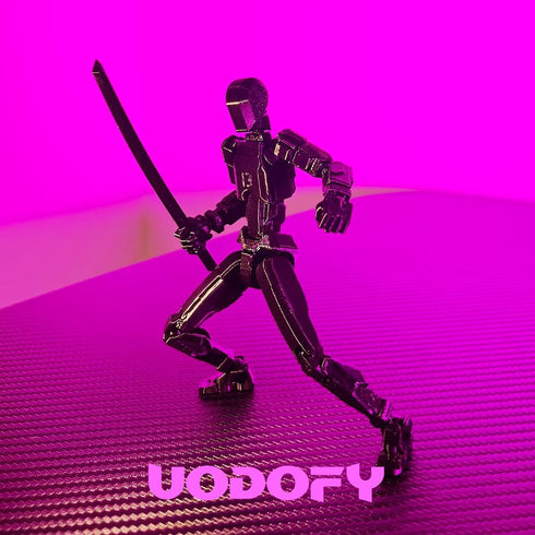 T13 Action Figure?Titan 13 Action Figure 3D Printed Multi-Jointed Movable Robot?Dummy 13 Multi-Jointed Action Figures?Birthday Gifts for Him?Black...