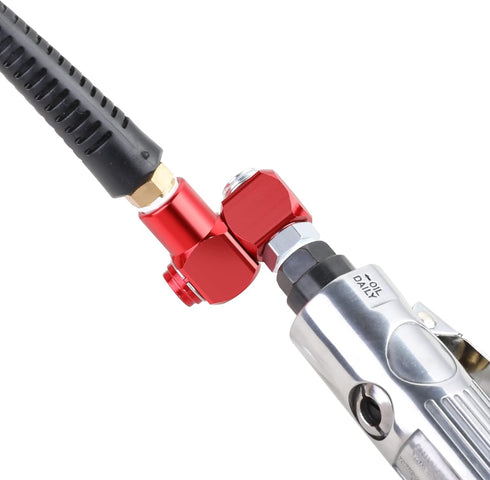 Hromee 1/4 Inch NPT 360 Degree Swivel Air Hose Connector, 1/4” Industrial Air Fittings and Pneumatic Tool Adapter 2 Pack...