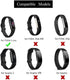 Hook and Loop Ankle Strap for Compatible with Fitbit Luxe Fitness Tracker, Sport Ankle Strap for Men and Women (Black)...