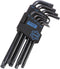 DISEN 9 Pieces Torx Star Allen Wrench Set, Long Arm Star Key Set T10-T50, Chrome Vanadium Steel...