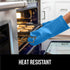 Gorilla Grip Heat and Slip Resistant Silicone Oven Mitts Set, 14.5 in, Soft Cotton Lining, Waterproof, BPA-Free, Extra Long Thick Gloves for Cooki...