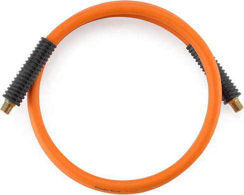 Giraffe Tools Rubber Air Hose, 3/8 inch x 6 ft, 1/4 in. MNPT Fittings, 300 PSI Heavy Duty, Lightweight Air Compressor Hose...