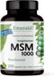 EMERALD LABS MSM 1000mg - Joint, Liver & Immune Support Supplement with Methylsulfonylmethane - Gluten-Free & Additive-Free - 200 Vegetable Capsul...