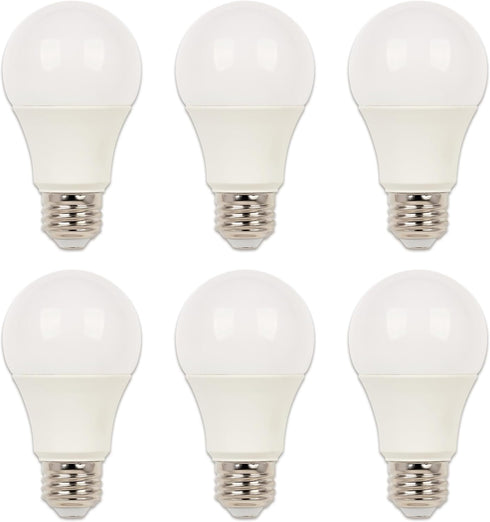 Westinghouse 5228120 14 Watt (100 Watt Equivalent) A19 Bright White LED Light Bulb, Medium Base, 6 Pack...
