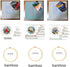 Egoshop 3 Flower Craft Kits with Pattern, Knitting, 3 Bamboo Embroidery Hoops, Crochet, Sewing, Stamped Cross Stitch, Quilting Kits for Beginners ...