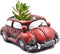 Cement Red Car Succulent Planter Flower Pots Succulent Plants Containers, Small Pot for Cactus Decor Planters for Indoor Plants...