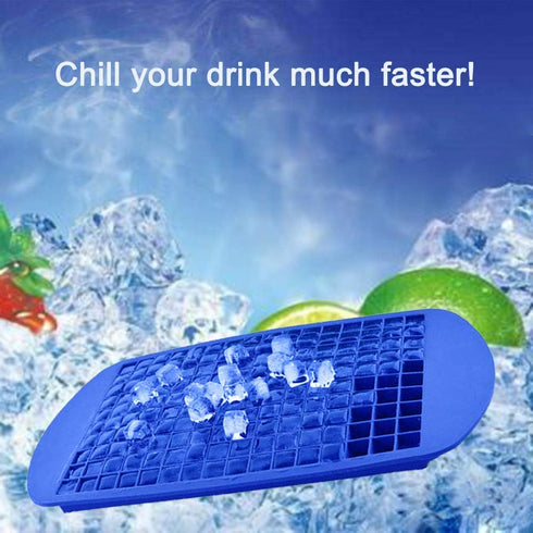 LeeYean Silicone Mini Ice Cube Trays 2 Pack, 160 Small Ice Cube Molds Easy Release Crushed Ice Cube for Chilling Whiskey Cocktail, BPA Free Flexib...