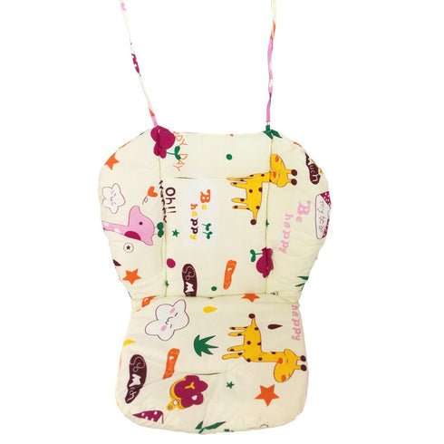 Twoworld Baby High Chair Seat Cushion Liner Mat Pad Cover and High Chair Straps (5 Point Harness) 1 Suit (Giraffe)...