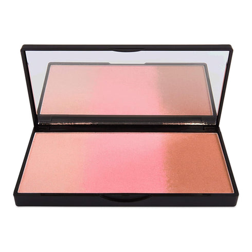 Bronzed and Beautiful Pressed Makeup Powder by Pure Cosmetics – All-in-One, Ombre Mineral-Based Highlighter, Blush, Contour, Bronzer & Glow Kit - ...