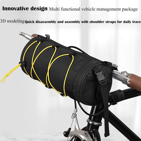 Bike bags for bicycles front rack mountain phone top tube bike pouches for adult bikes travel storage handlebar bag (Yellow)...