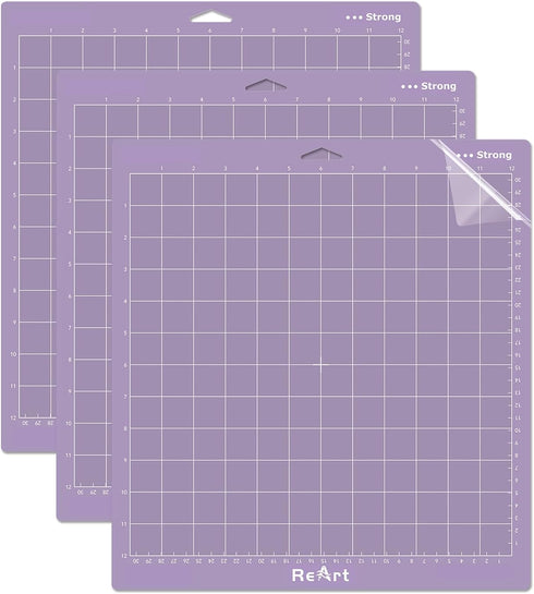 ReArt Strong Grip Cutting Mat 12x12 inch 3 Pack...
