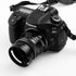 46mm Hollow Lens Hood Universal Metal Hollow Vented Tilted Curved Lens Hood Sunshade with Centre Pinch Lens Cap for Leica Canon Nikon Sony Pentax ...