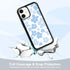 Light Blue Flower Phone Case Compatible with iPhone 11 6.1 Inch - Shockproof Protective TPU Cute Blue Floral iPhone Case Designed for iPhone 11 Ca...