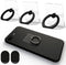 Transparent Phone Ring Holder Grip 360 Degree Free Rotation, Clear Cell Phone Finger Ring Kick-Stand for - for iPhone X 8 7 Plus 6S 6 5s 5 SE, Gal...