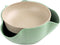 Double Dish Pistachios Bowl, Snack Serving Bowl for Peanuts Pistachios Cherries Edamame Fruits Candy (Green)...