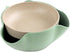 Double Dish Pistachios Bowl, Snack Serving Bowl for Peanuts Pistachios Cherries Edamame Fruits Candy (Green)...