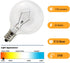 Wax Warmer Bulbs 6 Pack, G50 25 Watt Light Bulbs for Full Size Scentsy Warmers, E12 Base G16.5 Globe Clear Bulb for Candle Wax Warmer, Long Lifesp...