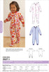 Kwik Sew K3527 Sleepers Sewing Pattern, Size T1-T2-T3-T4...
