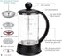 Easyworkz Eclipse French Press 12 oz Coffee Tea Maker with Borosilicate Glass...