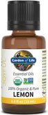 Garden of Life Essential Oil, Lemon USDA Organic & Pure, Clean, Undiluted & Non-GMO for Diffuser, Aromatherapy, Meditation, Joyful, Aromatic, Calm...