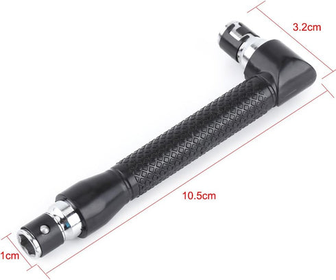Asixx Hex Socket Wrench, Hex Wrench Socket L-Shape 1/4 Inch Hex Socket Wrench Double Head For Screwdriver Bits Hand Tool...