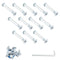 Luomorgo 12 Sets Inline Skate Wheel Screw, 6mm/15/64" OD Shaft Hex Socket Screw Axles for Roller Skate with Allen Wrench ?Long?...