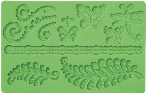 Wilton Fondant and Gum Paste Silicone Mold, Ferns...