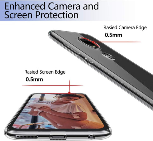 SNOSHO for Moto G7 Slim Phone Case,Thin TPU Silicone Soft Flexible Skin Gel Anti-Scratch Shockproof Protective Cases Cover for Motorola G7,Crystal...