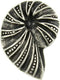 Bezelry 12 Pieces Ammonite Metal Shank Buttons 20mm X 14mm (Antique Silver)...