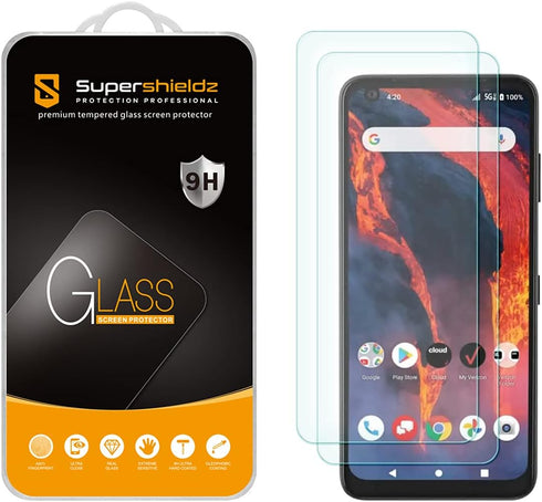 Supershieldz (2 Pack) Designed for Orbic Magic 5G / Orbic Myra 5G UW Tempered Glass Screen Protector, Anti Scratch, Bubble Free...