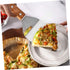 2Pcs Wooden Handle Pizza Shovel pizza spatula pizza cake holder cake server pie server pie cutter baking grilling cheese metal spatula for cooking...