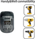 MIL18DL Battery Converter for Milwaukee for Dewalt Battery Adapter, for Milwaukee M18 18v Lithium Battery Convert to Dewalt 18v-20v Lithium Batter...