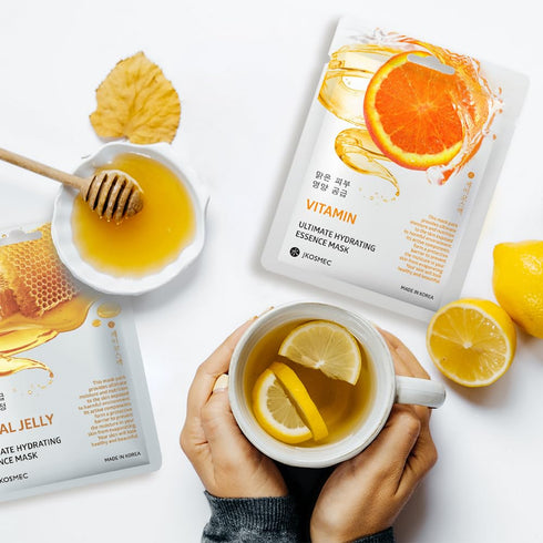 Ultimate Hydrating Face Mask Set Korean Beauty Essence Facial Sheet Mask Korea Skin Care Moisturizing 8 New flavors Skincare 8 masks in a pack Mad...
