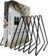 Book Organizer Magazine Holder, Desktop File Sorter Organizer Bookshelf Bookends Book End, Telescopic Bookend 7 Section (Black)...
