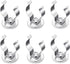 LEIFIDE Magnetic Hook Round Base Magnet Fastener with Steel Clip Chrome Plate Magnetic Tool Holder Heavy Duty Magnetic Holder for Indoor Outdoor H...