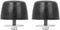 X AUTOHAUX 2 Pcs Black Rubber Bumper Cushion Hood Bump Stop for Jeep Wrangler JK 2018 KJ71051BK...