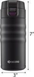 Kyocera 12oz. Ceramic Coated Interior, Double Wall Vacuum Insulated, Stainless Steel Travel Mug-Matt Black...