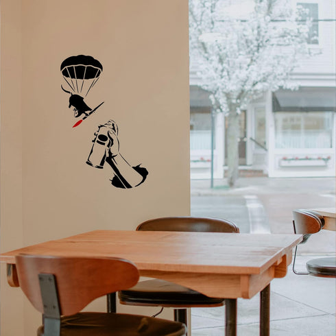 FINGERINSPIRE Graffiti Spray Can Stencil 11.7x8.3 inch Hollow Out Arm Hand Drawing Craft Stencil Reusable PET Graffiti Wall Stencil for Painting o...