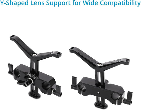 PROAIM SnapRig Universal Lens Support for Heavy Camera Lenses. for 15mm LWS Rod. 2.1” Height Adjustment. Supports Lens Diameter Up to 150mm (LS-01...