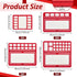 BENECREAT 4 Styles Red Felt Beading Mat, Hard Back Bead Tray with Grids DIY Beading Bead Pads, Bead Design Boards for Art Crafts Jewelry Making Be...