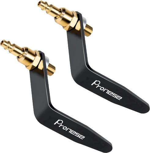 2PCS Aluminum Pneumatic Tool Rafter Hook Hanger, Lightweight Metal Organaizer Hooks with 1/4" Air Tool Swivel Fitting,for Air Nailer,Air Blow Gun,...