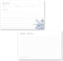 Blue Vintage Floral Recipe Cards - Set of 48...