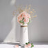 AmyHomie Artificial Flower Blush Pink Rose 25pcs Real Looking Fake Roses w/Stem for DIY Wedding Bouquets Centerpieces Arrangements Party Baby Show...