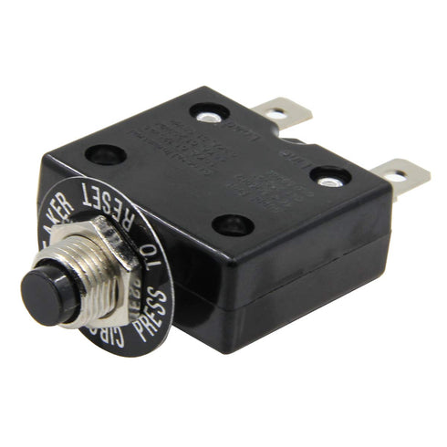 125-250V AC 50V DC Push Button L1 Series Manual Reset Thermal Circuit Breaker 10A...