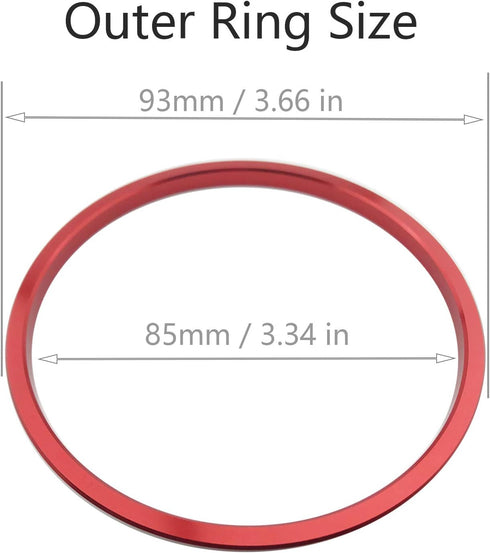 Lanyun Compatible with Toyota Tacoma A/C Vent Ring Outer Trim Decoration Covers fit 2016 2017 2018 2019 2020 2021 2022 2023 toyotaTacoma a/c Outle...